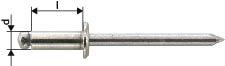 Blindnieten-Sortiment 3 Mm Edelstahl DIN 7337 150 Teile *** Profi