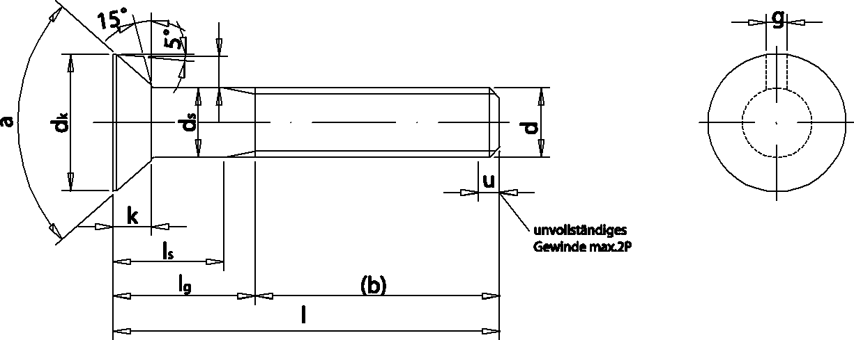 Senkschrauben DIN 604 8 8 WEWO